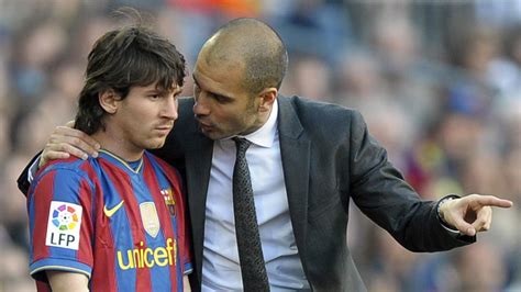 pep guardiola y messi